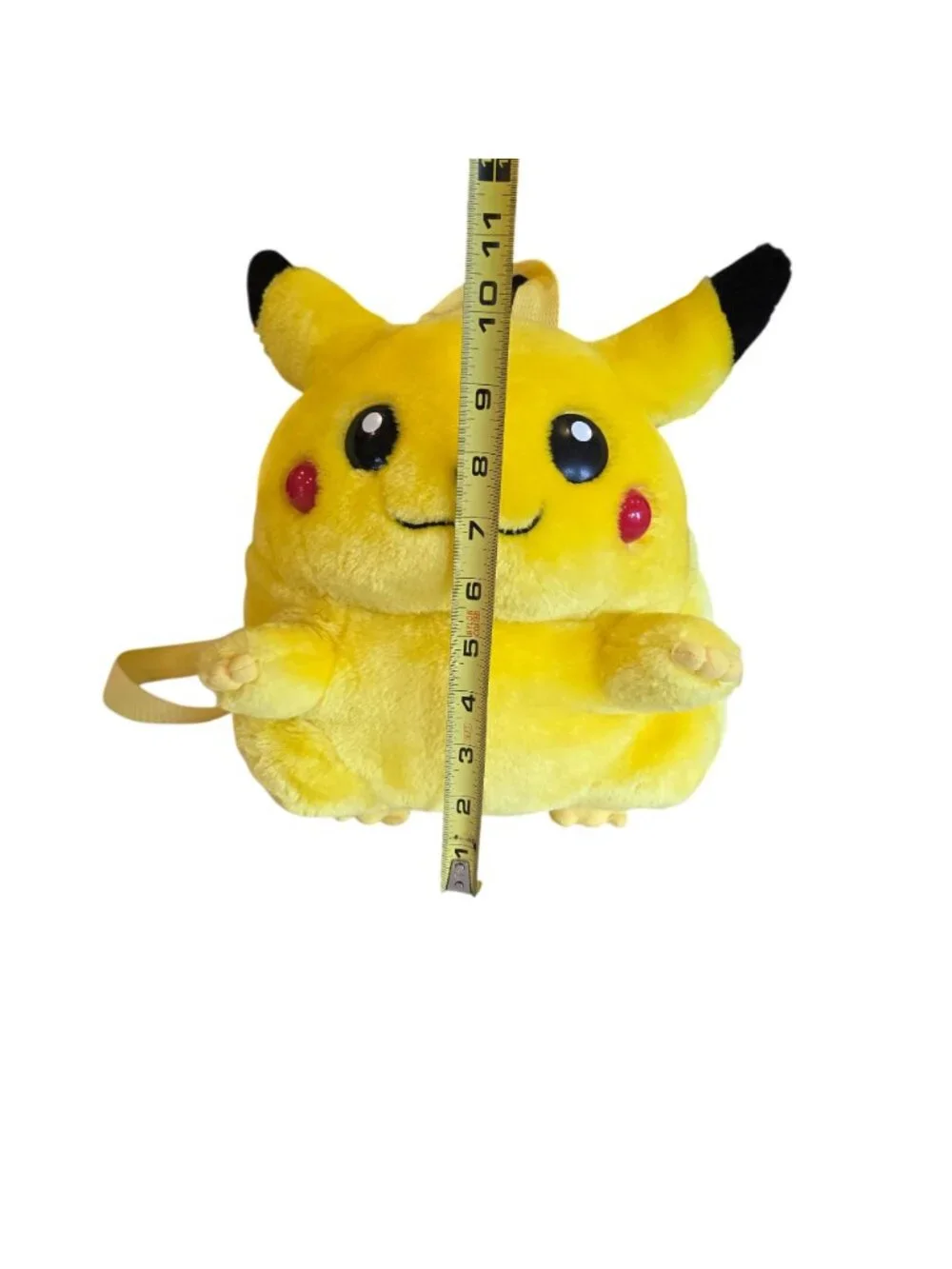 Vintage 90's Pokemon Nintendo Fat Pikachu Backpack Bag Plush by Pyramid